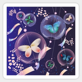 Edo Furin - Glass Bells Sticker